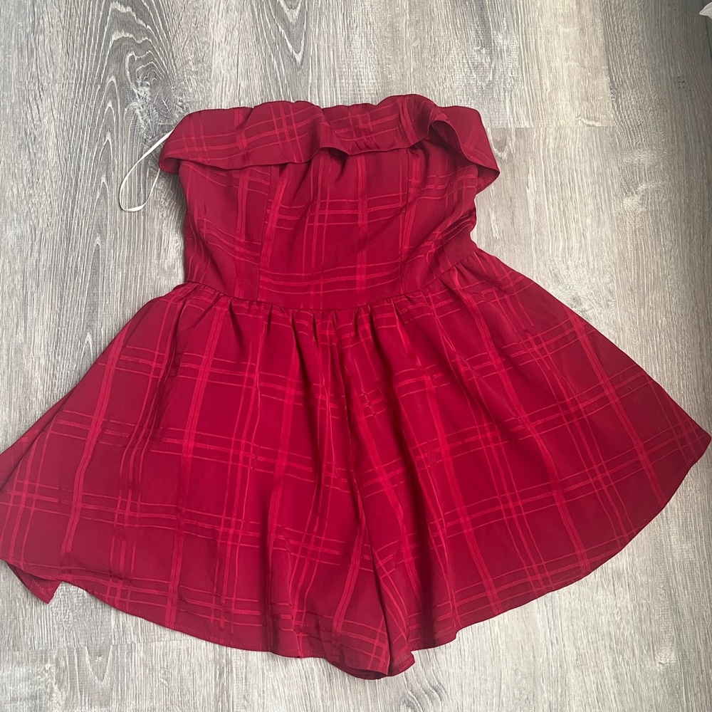 Balance Red Romper